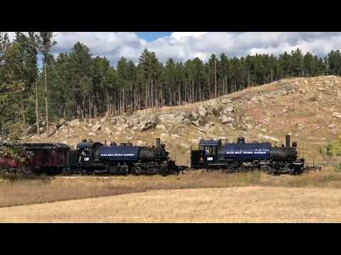 Black Hills Central 1880 Train: 108 and 110 First Doubleheader in 2020 (recently found the file)
