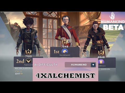 Humankind Hardest Difficulty - Full Playthrough 1 - Closed Beta - 4xAlchemist - Pt 1