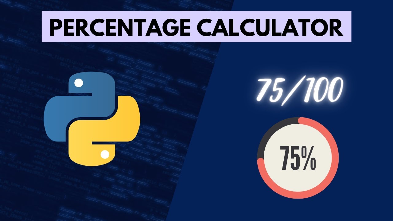 How do you calculate a percentage in Python? CrossPointe