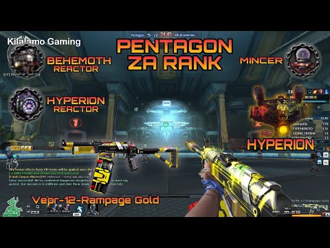 VEPR-12-Rampage-Gold | Pentagon (ZA Rank STAGE 5) Gameplay | Crossfire Philippines