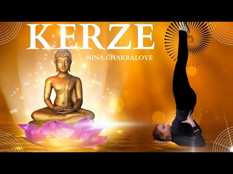 YOGA - KERZE / SCHULTERSTAND (SARVANGASANA) - NACKENVERSPANNUNGEN LÖSEN / SCHILDDRÜSE STIMULIEREN