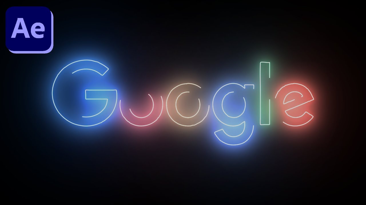 Animação EFEITO NEON com Plugin Saber no After Effects (PNG ou Texto)