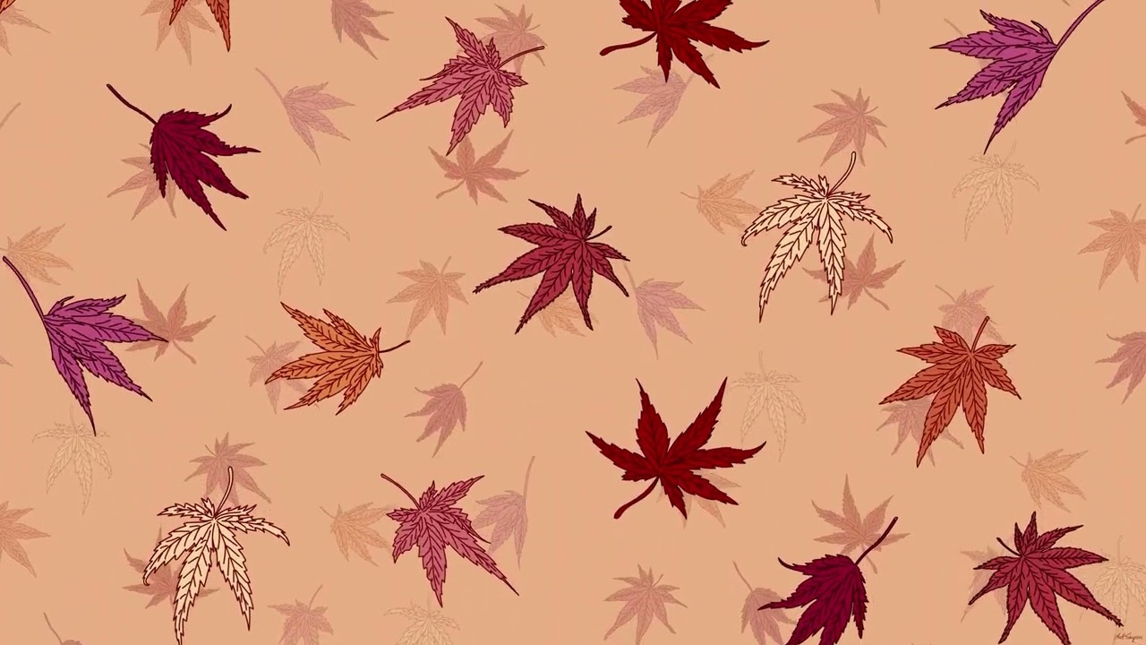 Animated, Falling, Japanese Maple Leaves - Looping Background / Screensaver 30 minutes, Ultra HD 4K