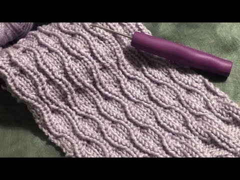 EASY Loom Knit Stitch The Wavy Rib - ONLY Knits and Purls