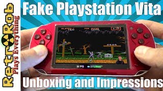 Fake Playstation Vita Unboxing, First Impressions and Gameplay!