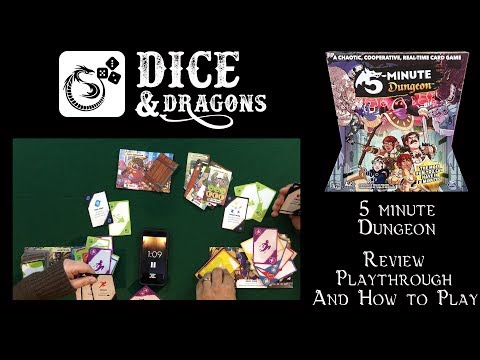 Dice and Dragons - 5 Minute Dungeon Review, Playthrough and How to Play