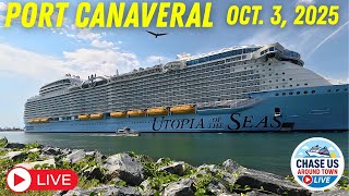 LIVE: Watching the Cruise Ships Leaving Port Canaveral LIVE! (Oct. 3, 2025)