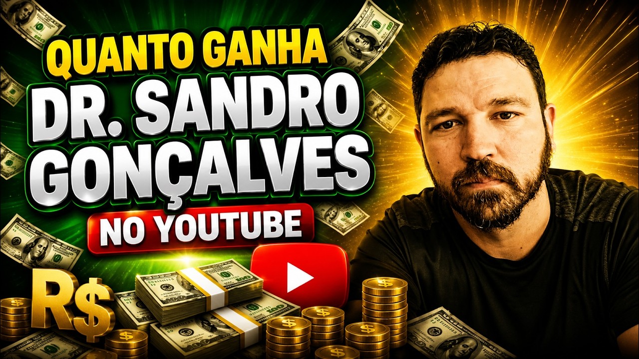 QUANTO GANHA O CANAL DR SANDRO GONCALVES ? | GANHOS REAIS 2026