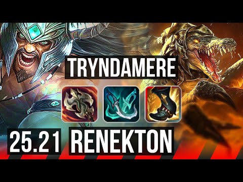 TRYNDAMERE vs RENEKTON (TOP) | 6/2/5 | EUW Master | 25.21