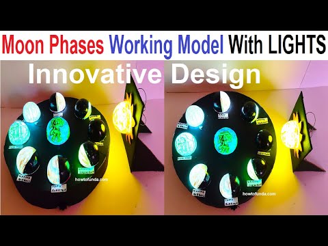 moon phases working model for science project exhibition simple and easy steps diy howtofunda