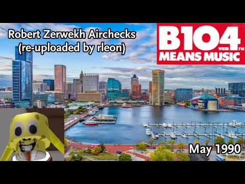 WBSB 104.3 (B104) with Ann Duran - Baltimore, MD - May 18th, 1990 (Part 1)