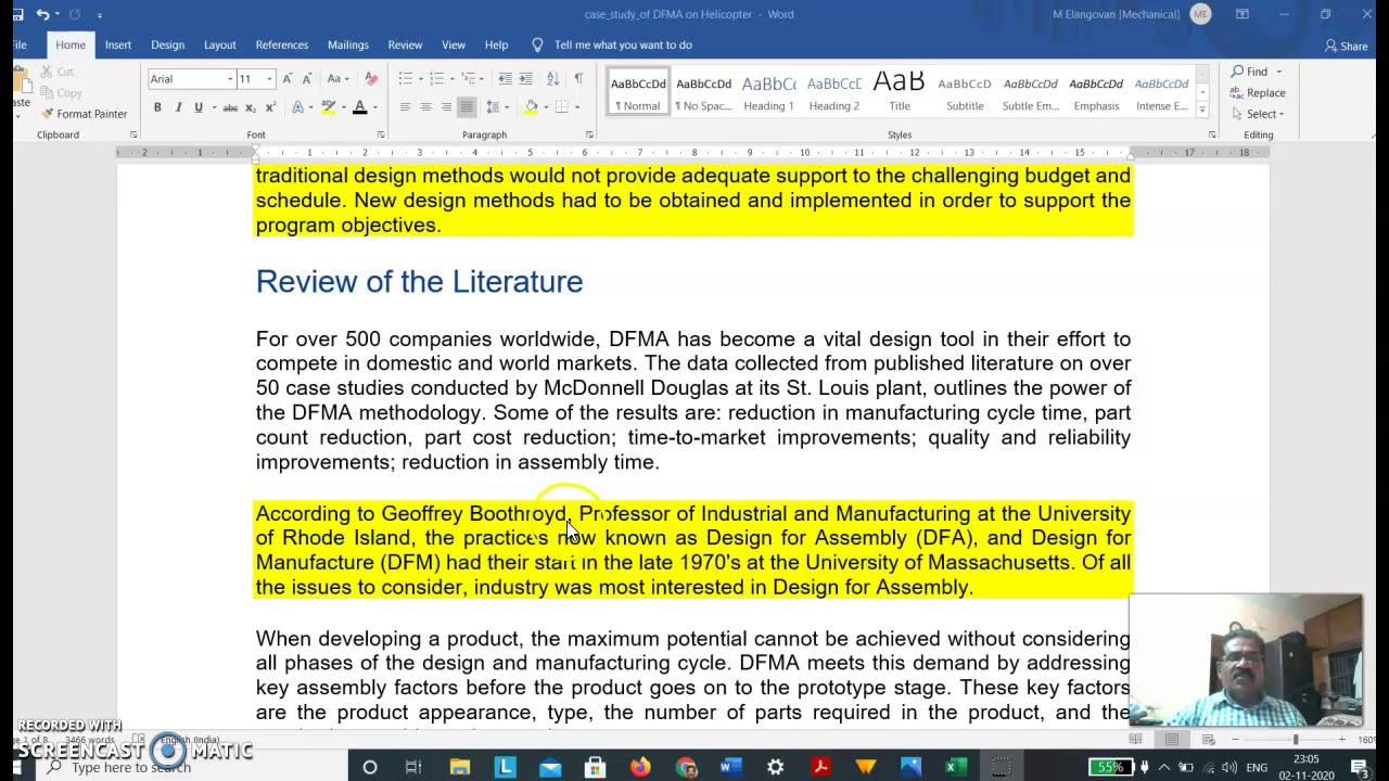 Case_study on DFMA for Helicopter