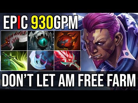 LATEGAME BOSS HERE [Anti Mage] Why Shouldn't let AM Free Farm 930GPM 24Kills 7.19 Dota 2 Highlights