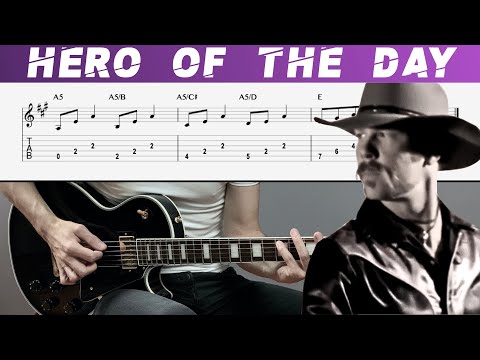 METALLICA - HERO OF THE DAY (Guitar cover with TAB | Lesson)