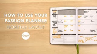 How To Use Your Passion Planner: Monthly Layout