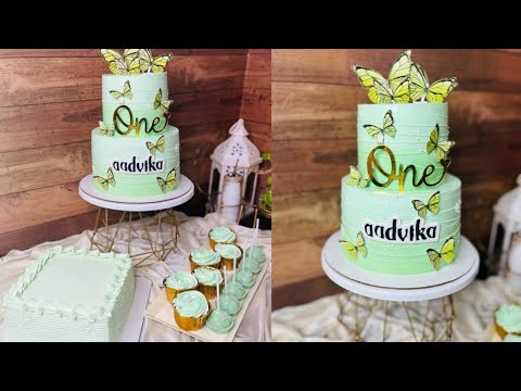 എങ്ങനെ വില ഇടണം? Butterfly Theme cake full Decoration video🫰🌟#oishiicakes #youtubevideo