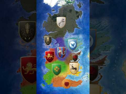 7 Kingdoms before and after the Conquest #gameofthrones