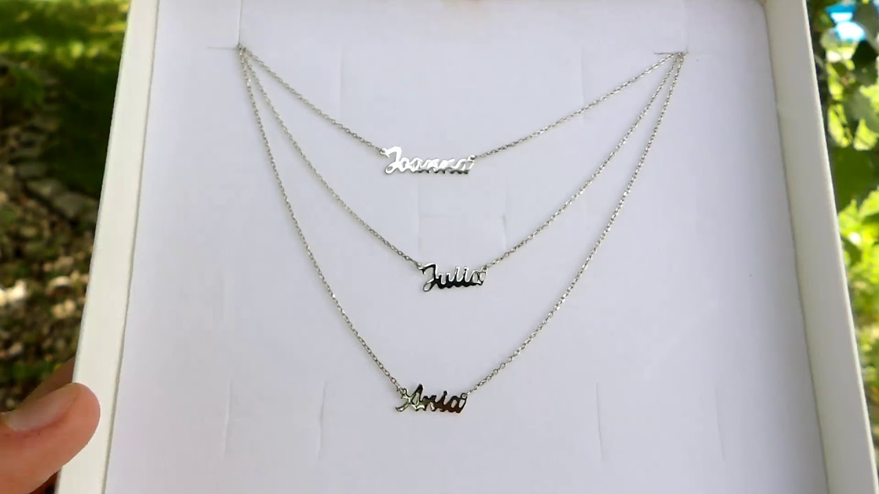 Naszyjniki srebrne z dowolnym Imieniem LUCID JEWELRY