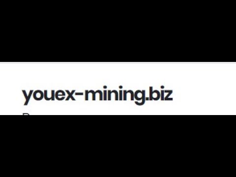 Без вложений  НОВЫЙ Youex Mining ОТ Cloud Mine  10 Ватт в подарок!