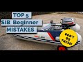 TOP 5 MISTAKES! - tips for BEGINNER SIB owners - Small Inflatable Boat - SIB Fishing UK- honwave t32