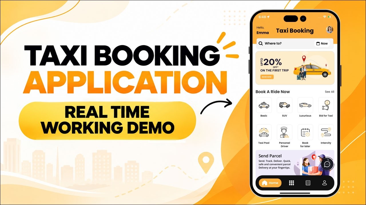 white label taxi booking app demo