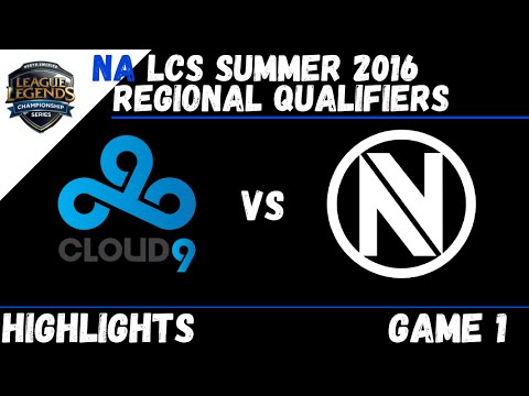 C9 vs NV Game 1 Highlights NA LCS Summer 2016 Regional Qualifier   Cloud9 vs Envy
