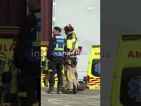 SPANIEN: 30 Verletzte bei schwerem Sessellift-Unfall in den Pyrenäen! | WELT #shorts