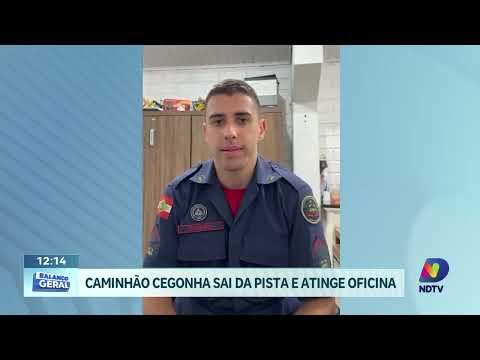 Grave acidente com caminhão-cegonha mobiliza bombeiros em Seara