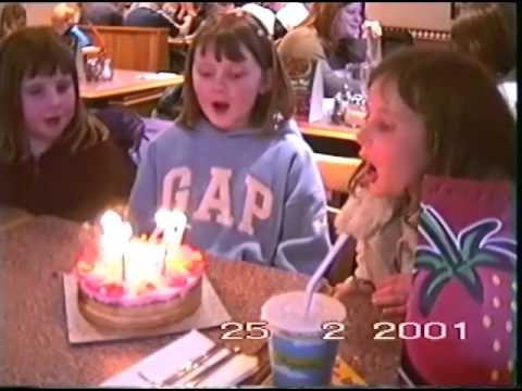 Gemma's 9th Birthday & Blowing Out Her Candles On Her Cake