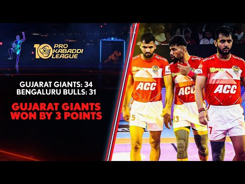 Gujarat Giants Trounce Bengaluru Bulls and make it 2/2 Highlights | Pro Kababbi S10 Match#4