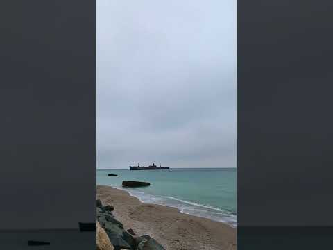 Ships anchored and the waves of the sea #shorts  -sanika IT