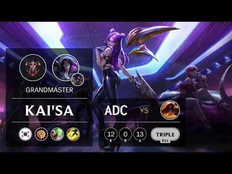 Kai'Sa ADC vs Sivir - KR Grandmaster Patch 9.12