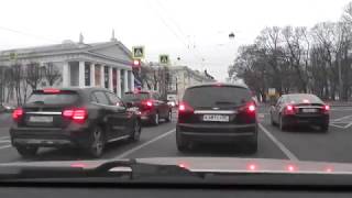 Поездка по маршруту. От работы к дому.