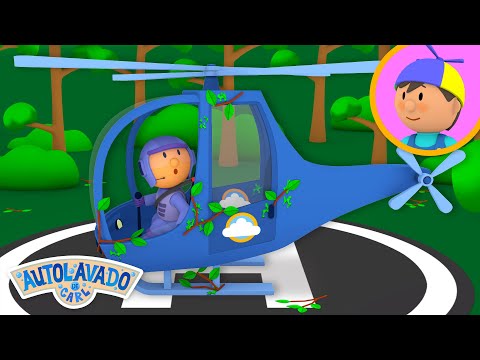 El Helicóptero de Héctor | El Autolavado de Carl | Caricatura Para Niños