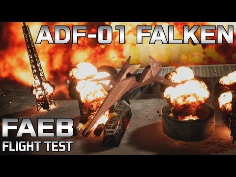 ADF-01 Falken Test Flight with FAEB - Ace Combat 7 (DLC Aircraft)