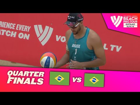 Evandro/Arthur vs. George/Andre - Quarter Finals Highlights | Gstaad 2024 #BeachProTour