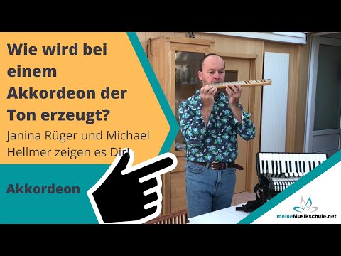 Wie wird bei einem Akkordeon der Ton erzeugt?