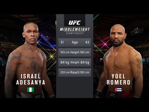 Israel Adesanya vs Yoel Romero | UFC FULL FIGHT 2025 | UFC | PS5 Pro Gameplay 4k60FPS HD 