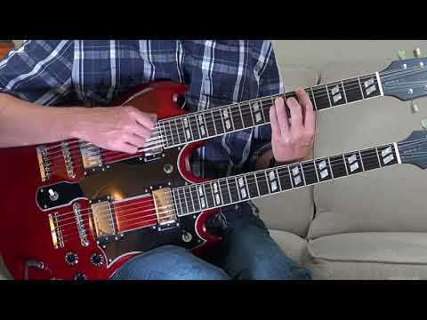 Epiphone G-1275 G1275 Double Neck Doubleneck Cherry 2000s image 25