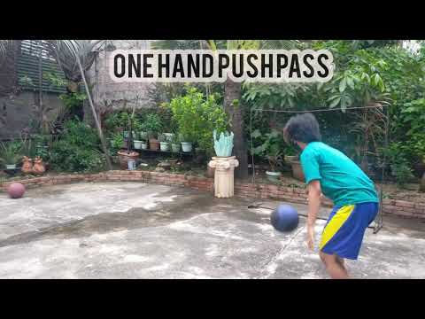 One hand push pass