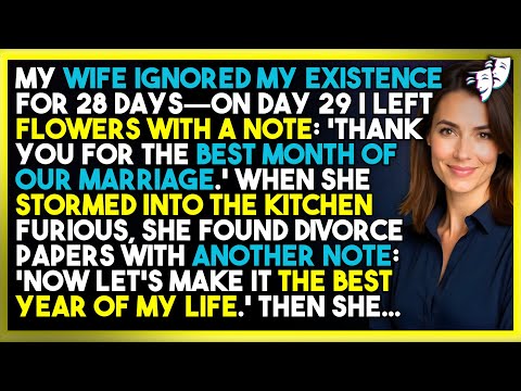 My Wife Ignored My Existence For 28 Days—On Day 29 I Left Flowers With A Note: 'Thank You For...