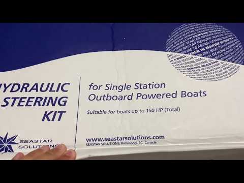 Baystar hydraulic steering upgrade for the pontoon