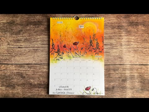 Mindful Monday strolling through the Meadow In May by Jo Rice #laviniastamps #calendar