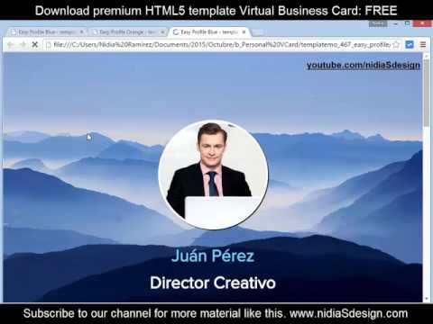 → How to make a personal website (vCard Business Card) HTML5 Responsive