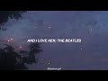 And I Love Her The Beatles Lyrics