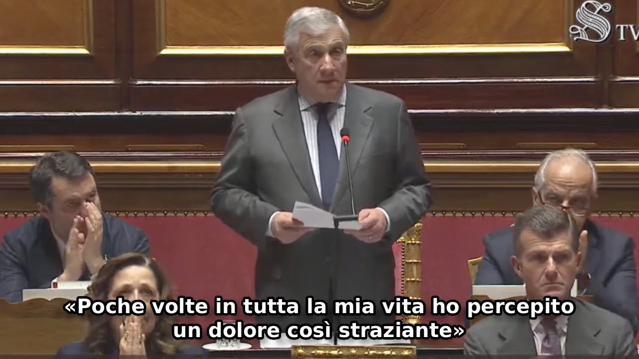 LE PAROLE DEL MINISTRO TAJANI DURANTE L'INFORMATIVA IN SENATO