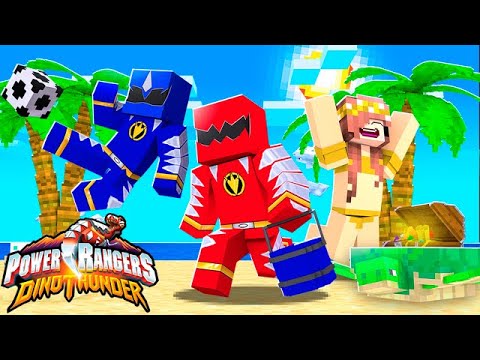 Minecraft: POWER RANGER NA PRAIA !! - POWER RANGERS Ep.5