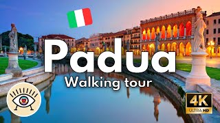 [4K] PADUA Italy ✅ WALKING TOUR with subtitles - walking tour - Veneto + ASMR History