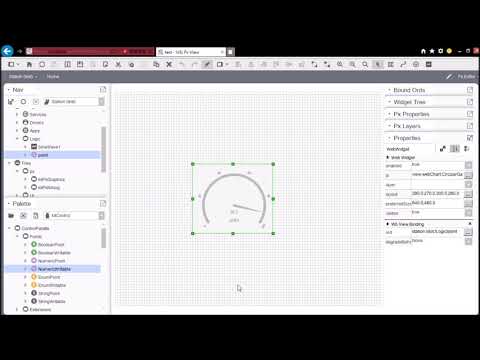 Example : Using web browser edit dashbaord (Niagara Framework)