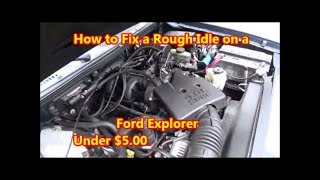 How to Fix a Rough Idle on Ford Explorer! PCV Vacuum Leak $5.00 | Ranger | EVAP